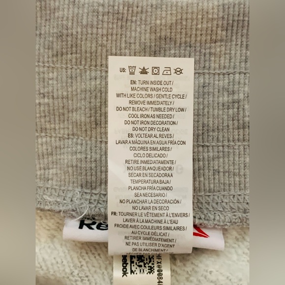 Reebok Women Size XL Grey Heather Colorblock Shorts Relax Drawstring Running - Picture 10 of 12